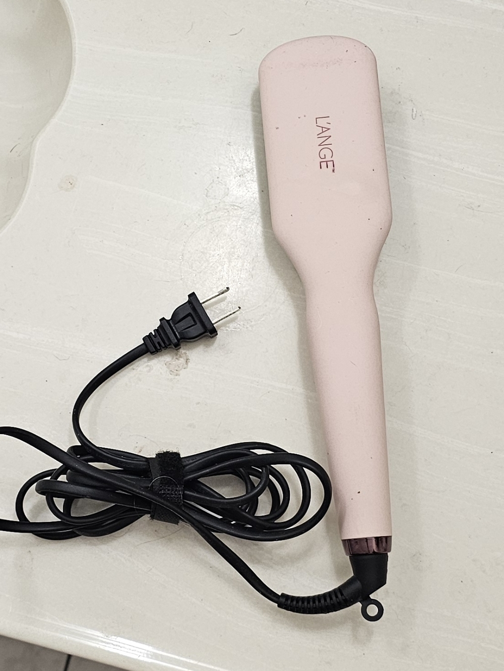 L'ange Pink Electric Hair Straightening Brush - Picture 2 of 3